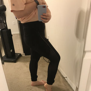 Lululemon Hi Rise Wunder Under Mesh Pants 8